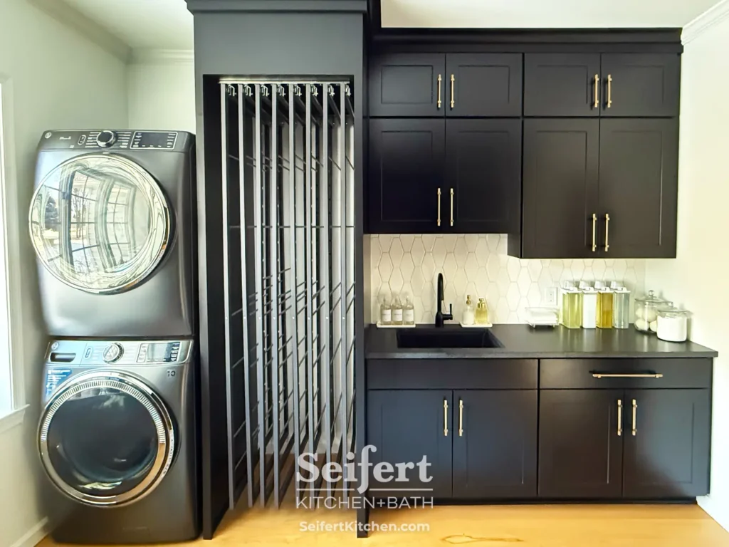 Laundry Room Remodel with Semi-Custom Cabinets from Seifert Kitchen & Bath