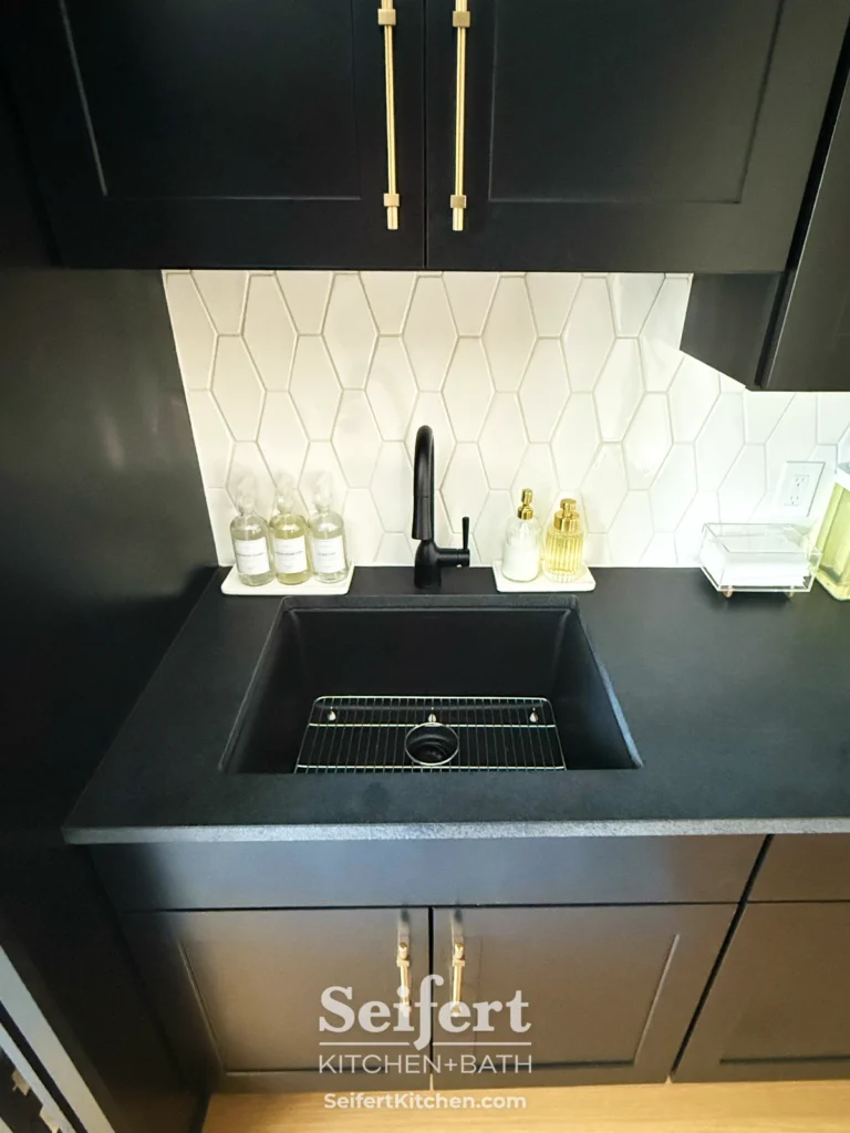 Laundry Room Remodel with Semi-Custom Cabinets from Seifert Kitchen & Bath