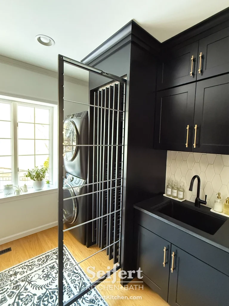 Laundry Room Remodel with Semi-Custom Cabinets from Seifert Kitchen & Bath